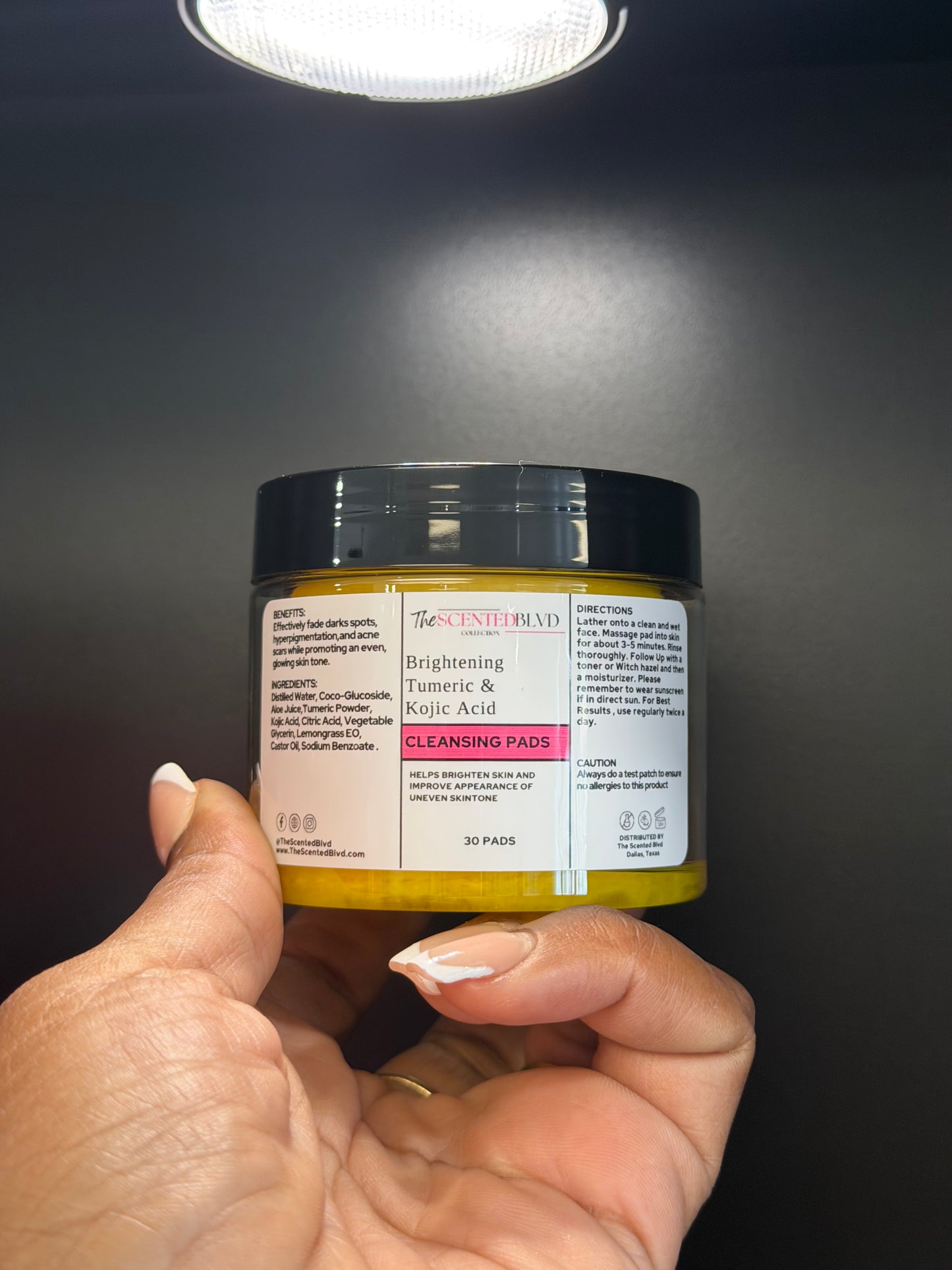 Brightening Turmeric Cleansing & Kojic Acid Pads (30ct)