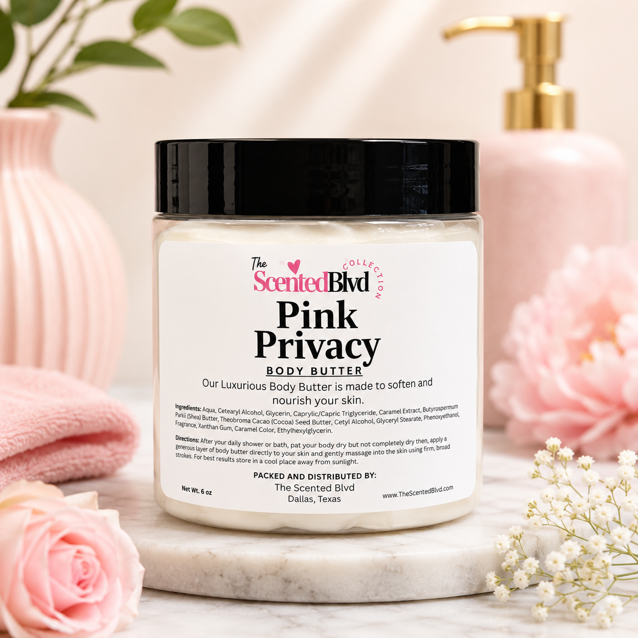 Pink Privacy Body Butter