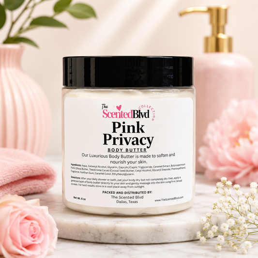 Pink Privacy Body Butter
